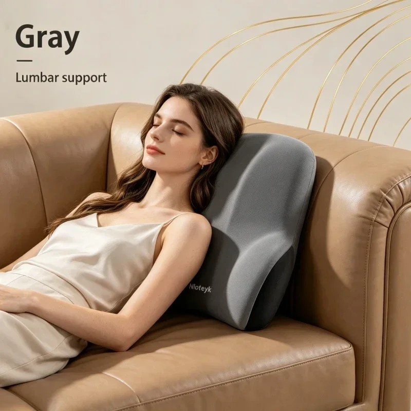Home Household Memory Foam Lumbar Back Cushion Car Office Gaming Chair Postpartum Waist Support Pain Relief