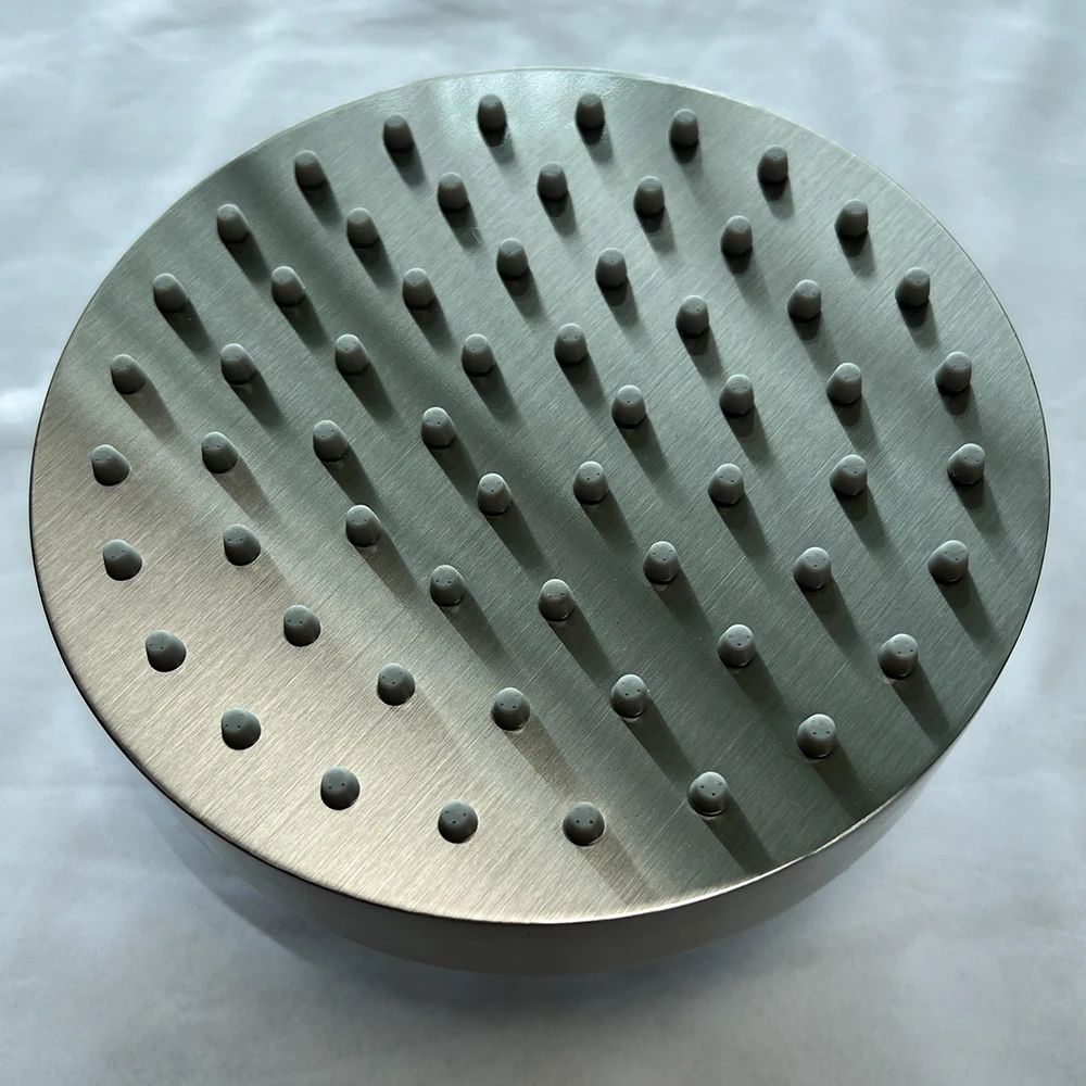 Cabezal de ducha de 6 pulgadas, lluvia mágica de alta presión con rótula giratoria ajustable 360 con filtro de acero inoxidable sólido.