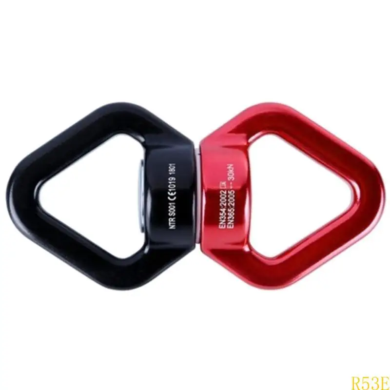 Triangular Rotational 360 Degree Rope Swivels Connectors for Rope Swing Yoga Hammock 30KN Aluminum Alloys Swing Swivels