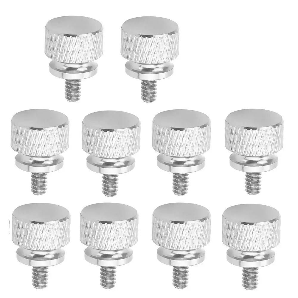 양극 산화 알루미늄 컴퓨터 케이스, 컴퓨터 커버, 전원 공급 장치, PCI 슬롯, 하드 드라이브 DIY용, 나사 나사 6-32 개, 10 개