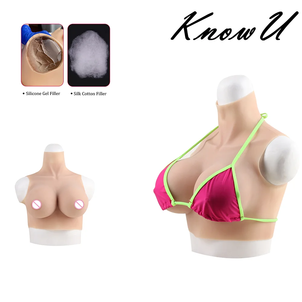 

Cup G New Simulation Chest For Transvestite Crossdresser Silicone Tits False Breasts Forms For Transgender