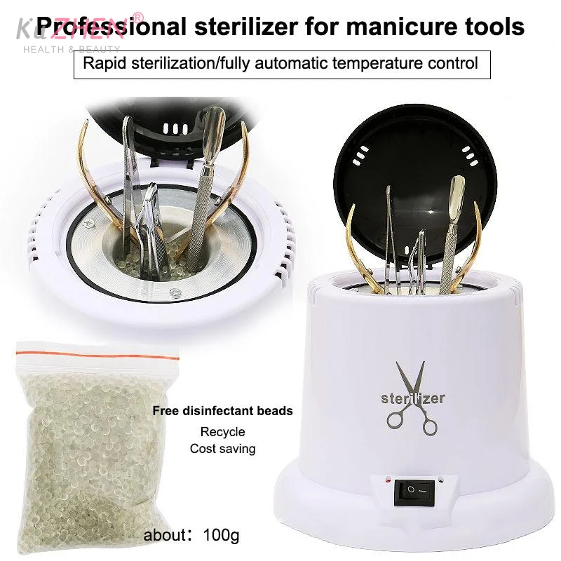 Nail Tool Sterilizer For Esthetician Disinfection‌ Machine Metal Nail Art Tools Haves Autoclave Sterilizers High Temperature