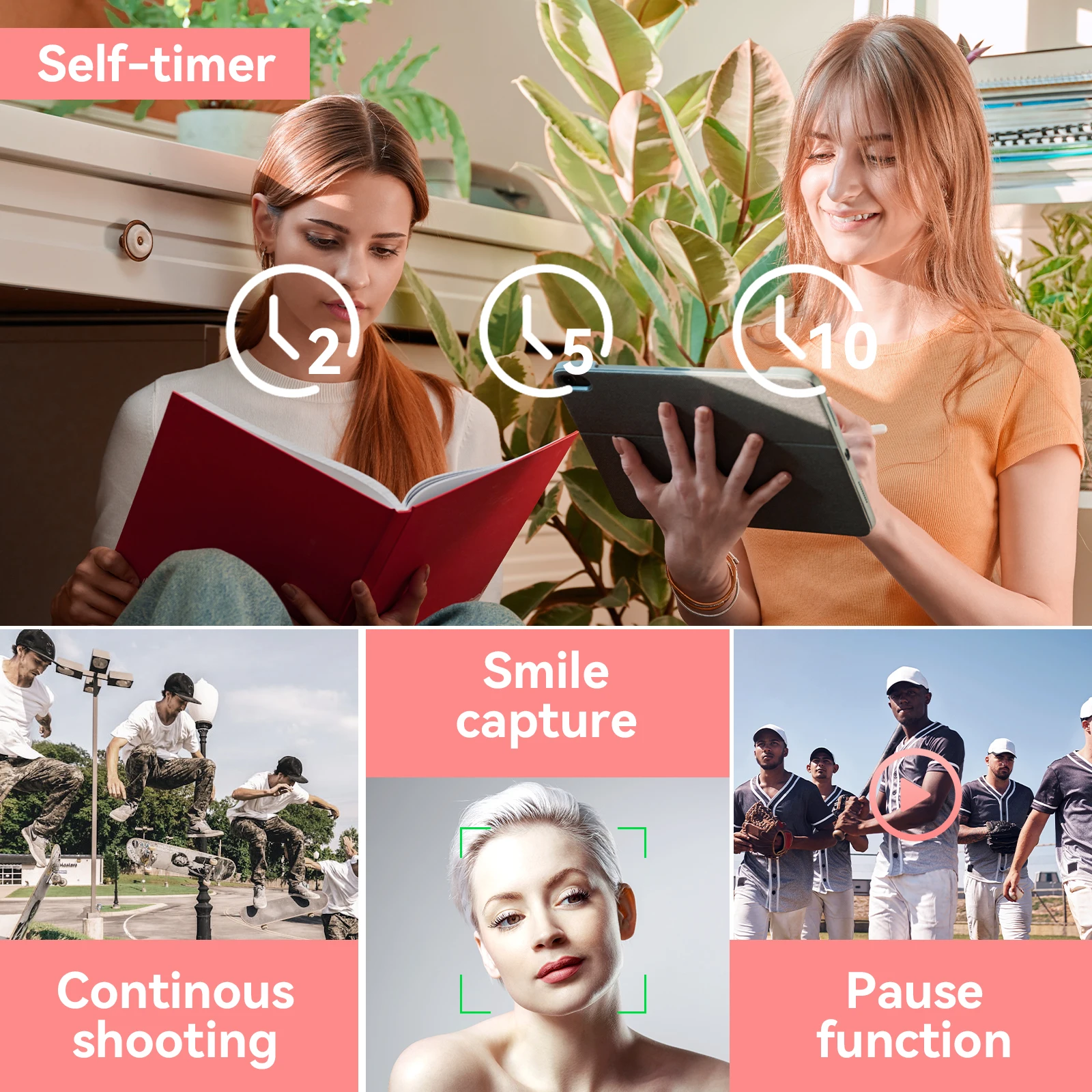 กล้องถ่ายภาพดิจิตอล 16X ซูมดิจิตอล Vintage Vlog เครื่องบันทึกวิดีโอ 4K 50 ล้านพิกเซลหน้าจอ 2.4 นิ้วสําหรับของขวัญเด็กผู้หญิง