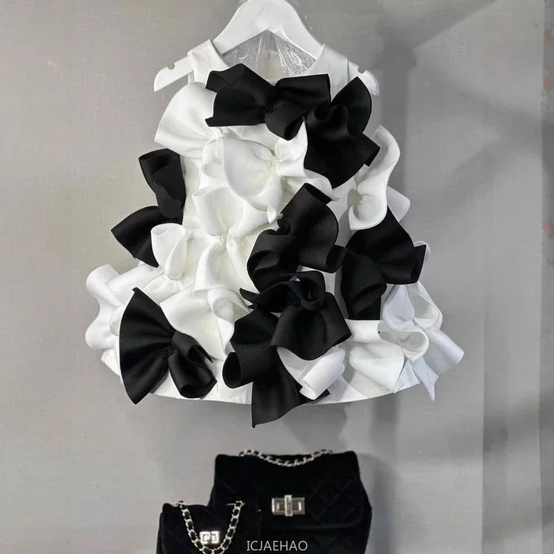 

Одежда для девочек, детское свадебное платье с цветочным принтом, костюм с бантом, простой детский наряд для выступлений, наряд для дня рождения, Vestidos