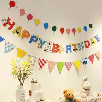 생일 파티 사냥 화환 베이비 샤워 용품, 생일 축하 배너 장식, 신제품 