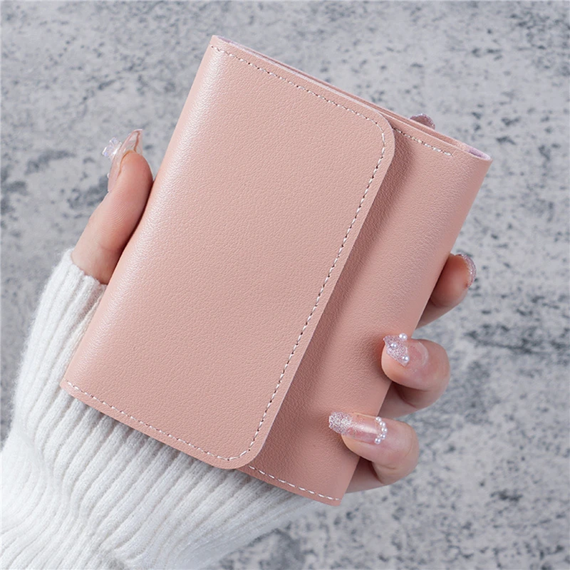 Frauen kurze Brieftasche Multi-Card-Tasche Mini-Tasche Mode einfache dreifache kurze Clip weibliche Brieftasche tragbare Dame Geldbörsen