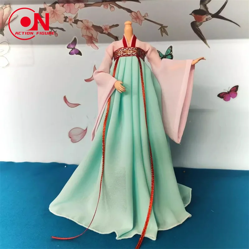 Stili diversi Soldato femminile in scala 1/6 in stile cinese stampato antico Hanfu adatto per bambola Action Figure da 12 pollici