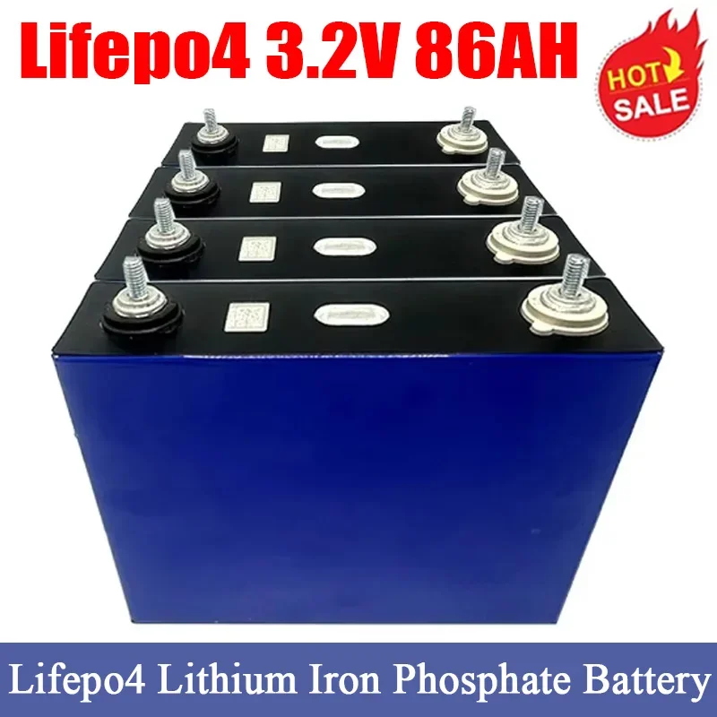 SUYIJIA Grade A Lifepo4 Battery 3.2V 86AH DIY Cells 12V 24V 48V Lithium Iron Phosphate Battery for Solar Energy Storage System