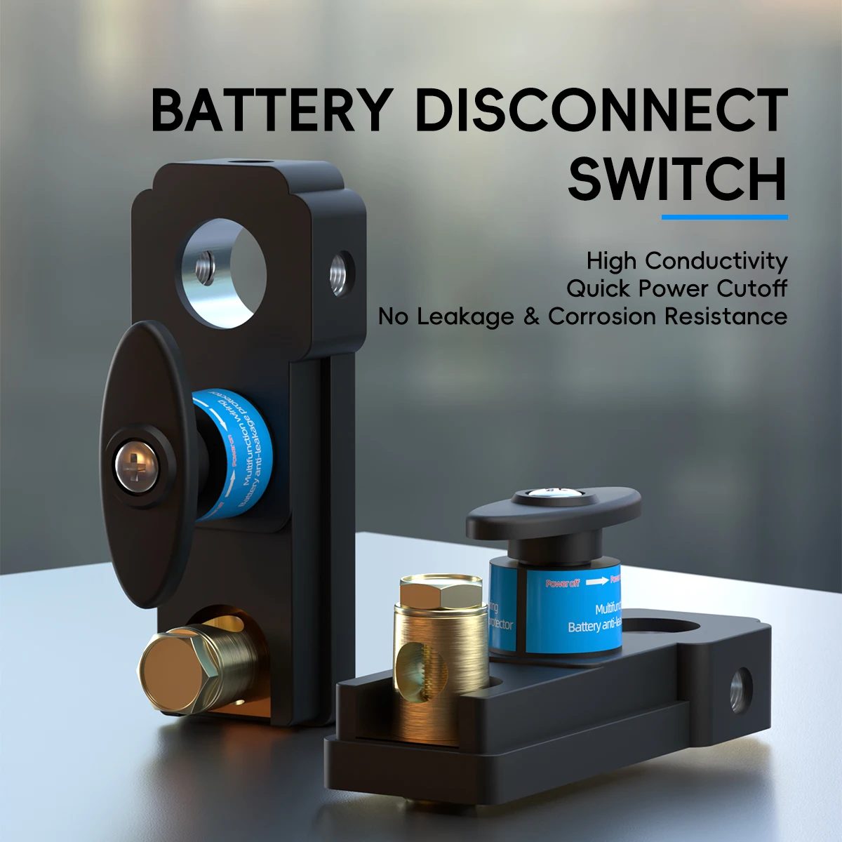 Car Battery Cut Off Switch Disconnect Automatic Circuit Breaker Anti-Leakage Switch Isolator For Cars Truck Parts 12V-24V