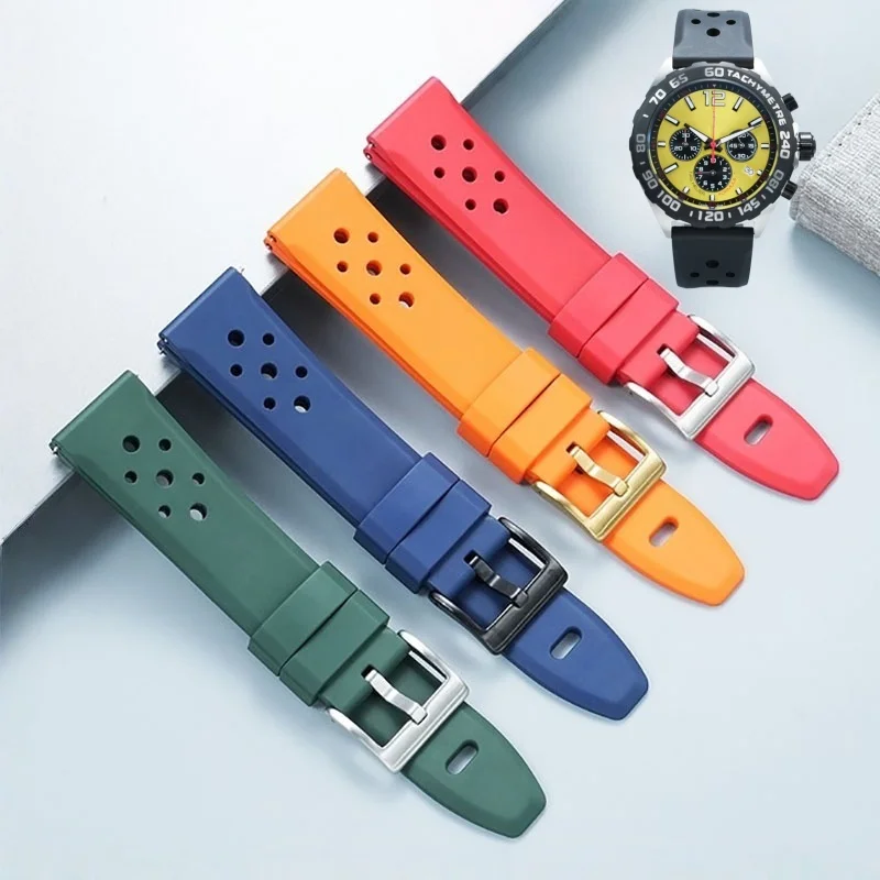 

20mm 22mm Silicone Rubber Watch Strap for Omega Casio Seiko IWC Watchband Diving Waterproof Sport Bracelet Watch Wristband