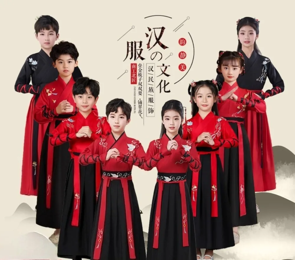 

Chinese Traditional Dress Cosplay Costumes Kung Fu Kids Clothes Wushu Boy Uniform Girl Hanfu Children Clothing Ethnic Style