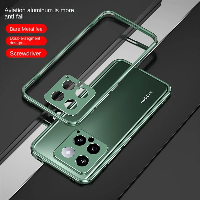 Bumper for Xiaomi 14 Mi14 5G Ultra Thin Metal Bumper Frame Hard Cover Case for Xiaomi Mi 14 Xiaomi14 5G Aluminum Cover Protector