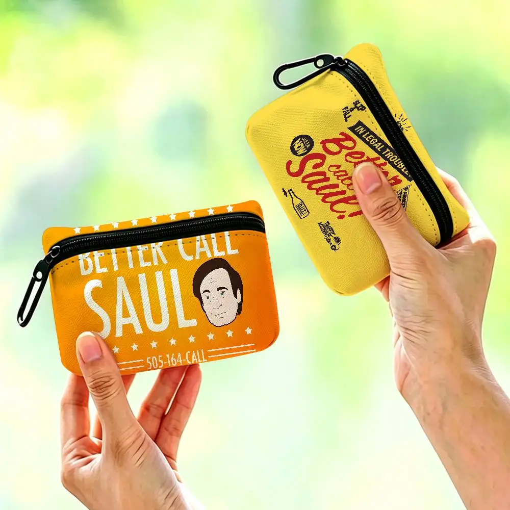 Tv Series B-Better C-Call S-Saul Daily Carry Oxford Fabric Small Coin Purse Multi-use Storage Pouch For Keys Cards Coins