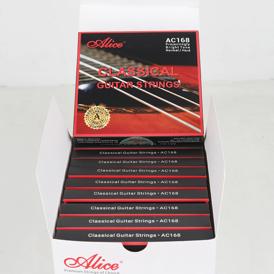 5 Sets/ 10 Sets Alice AC168 Silver-Plated Copper Carbon Plain Strings(E,B,G) Classical Guitar Strings