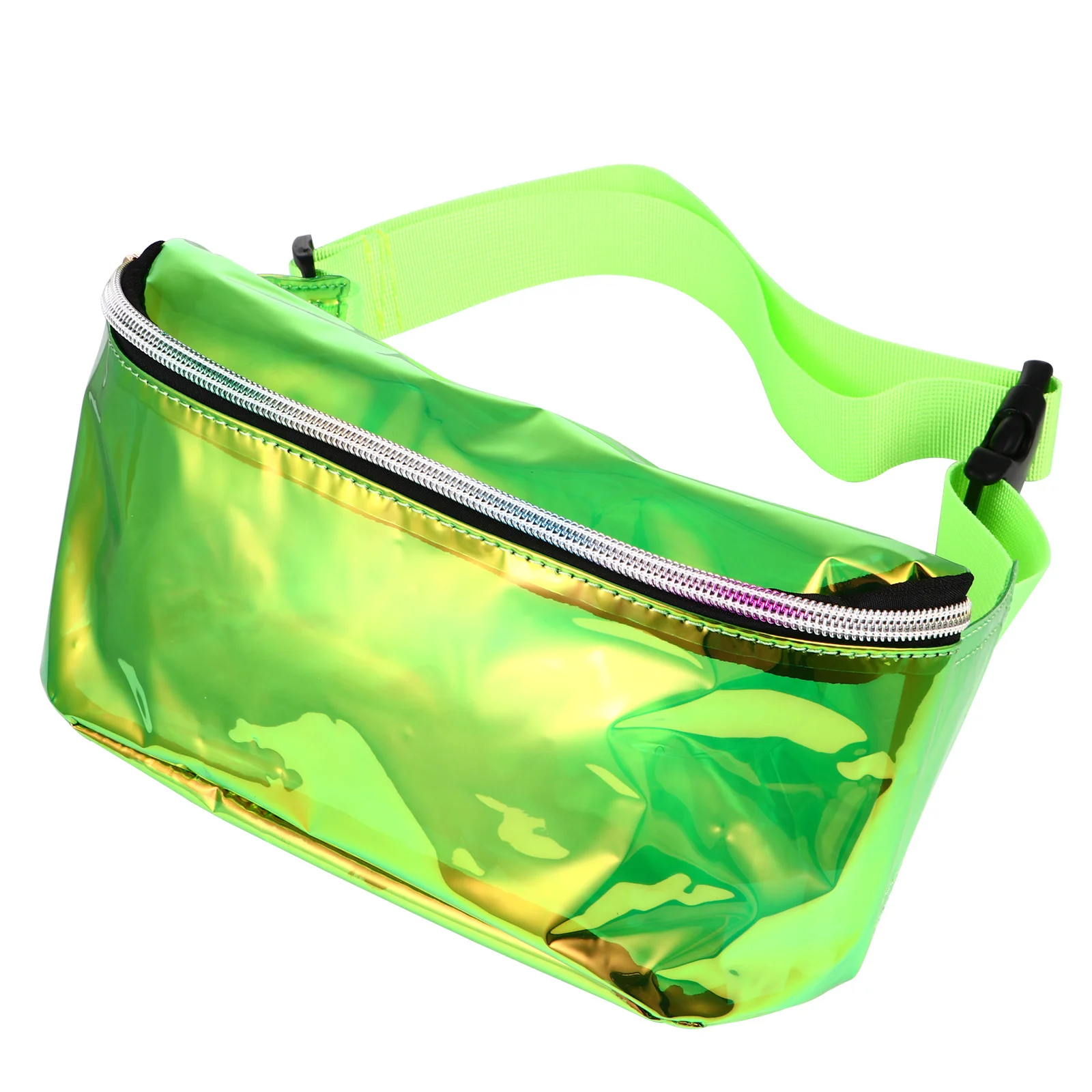 1 шт., поясная сумка из ПВХ с лазером, прозрачная модная поясная сумка, нагрудная сумка, женская сумка через плечо, прочная, устойчивая к царапинам