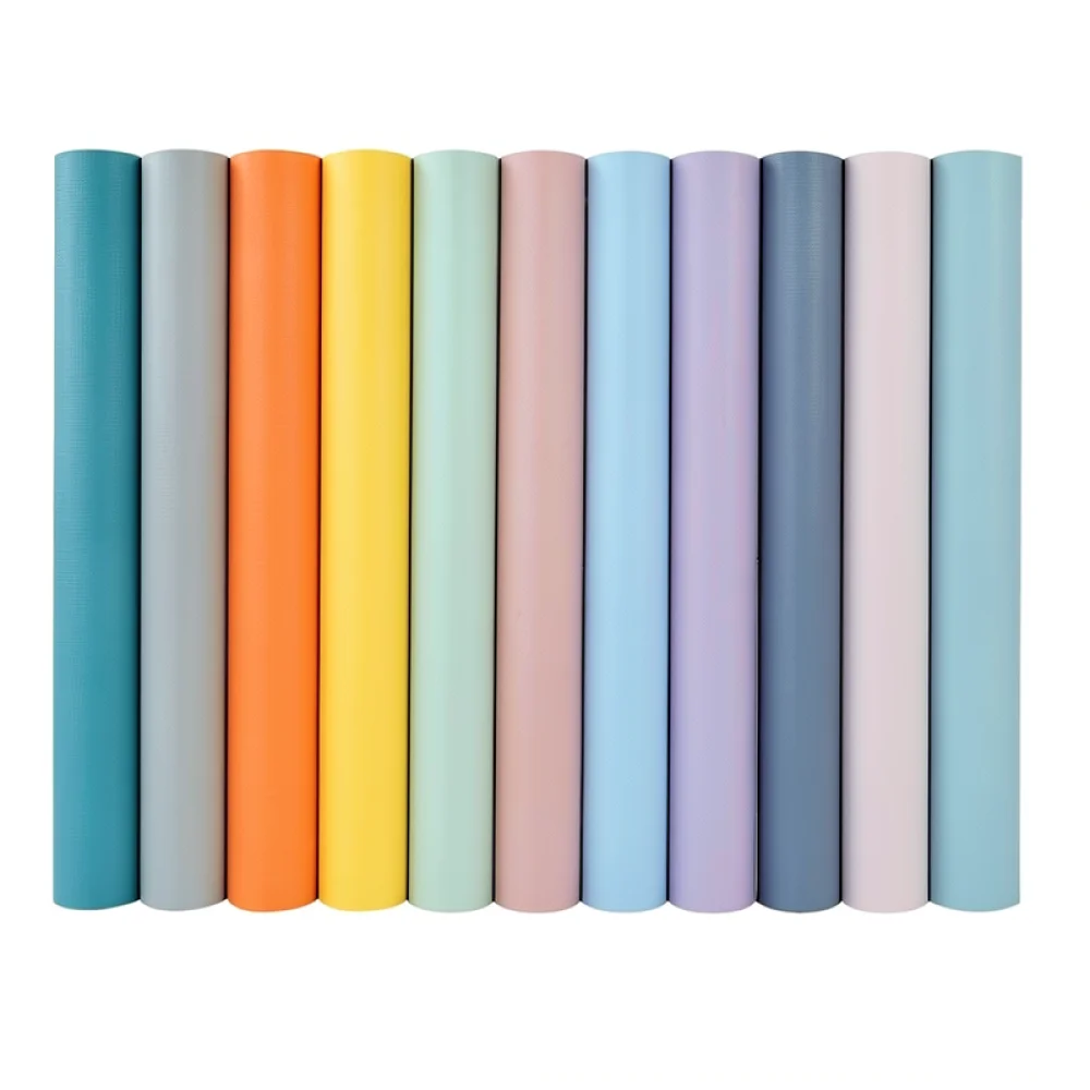 Waterproof Solid Color Wall Paper Peel And Stick Thickened Foil Sticker For Kitchen Bathroom Furniture Renovation