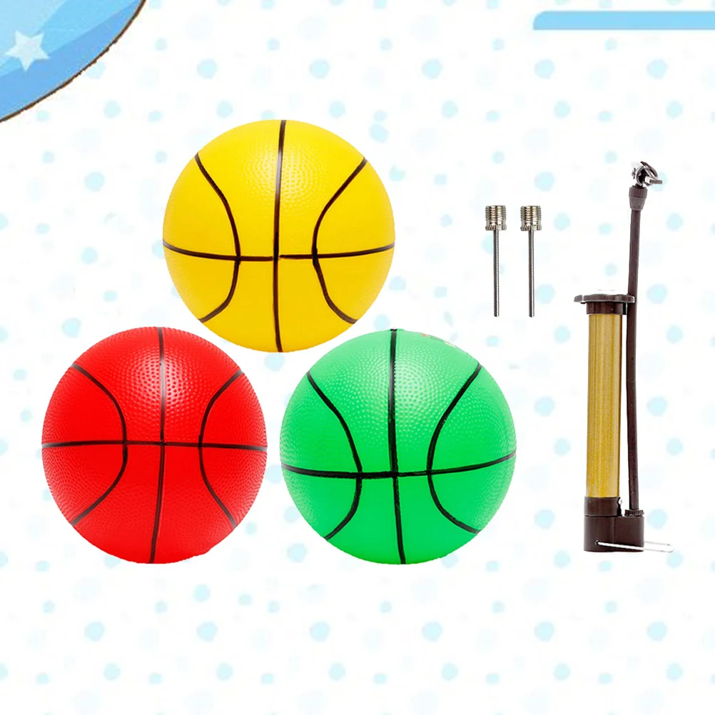 3 pçs piscina basquete 9 Polegada engrossado pvc bola brinquedos leves crianças esportes jogar brinquedo de basquete