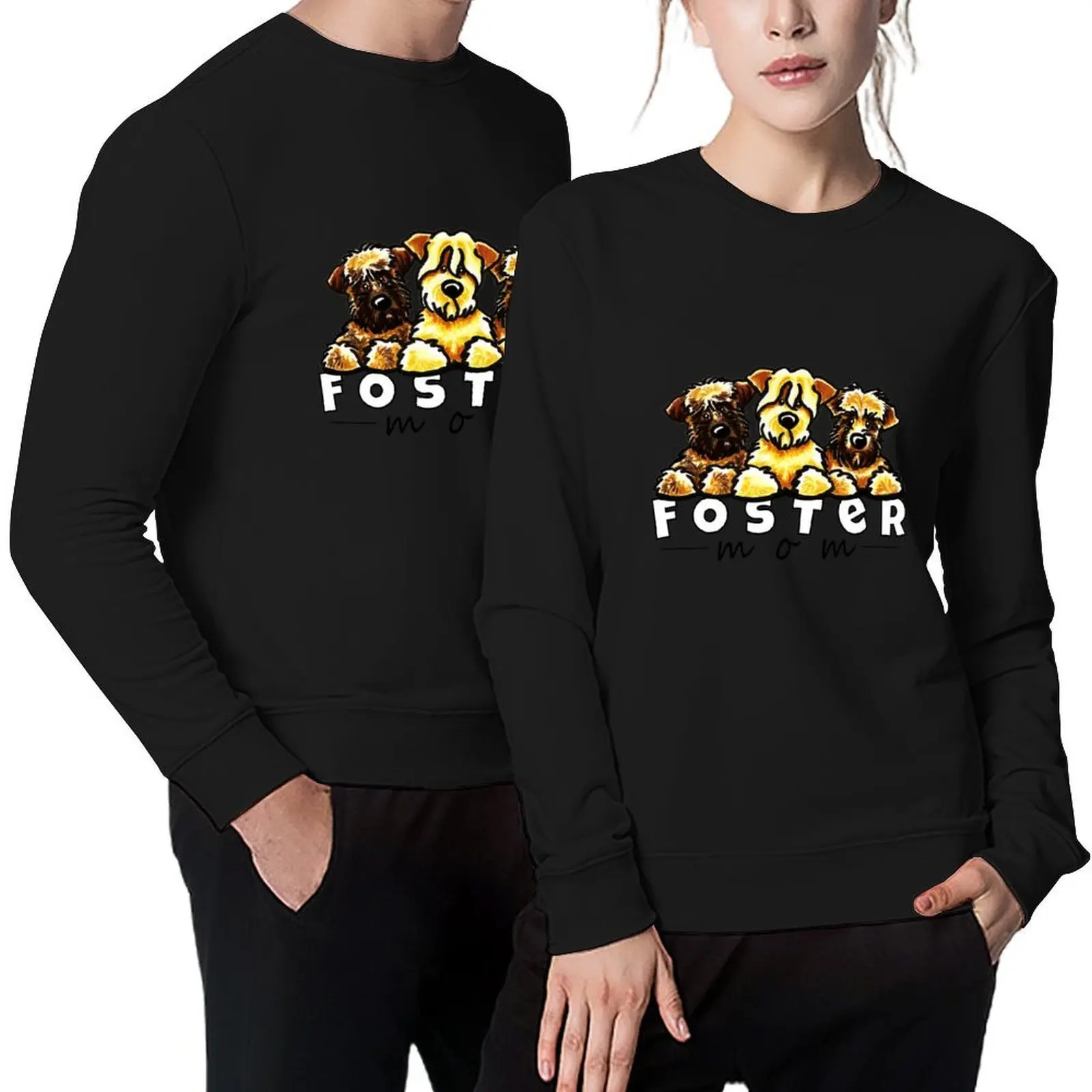 

Foster Dog Mom Pullover winter clothes men's coat men's sweat-shirt graphic t shirts men hooded sweatshirts