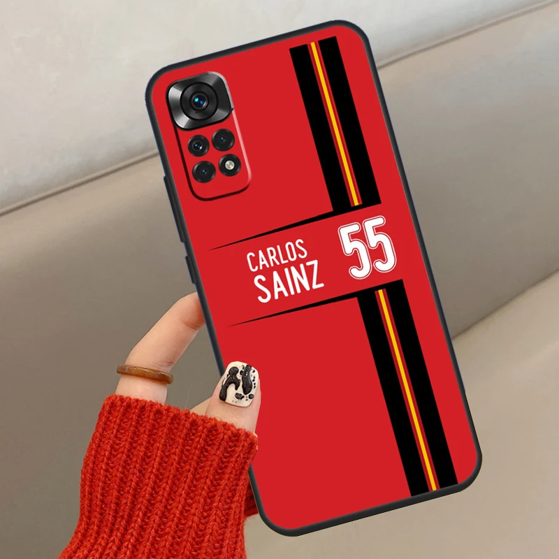 Carlos Sainz Phone Case For Xiaomi Redmi Note 8 9 10 11 12 Pro 11S 10S 9S 8T Redmi 10A 10C 9A 9C Cover