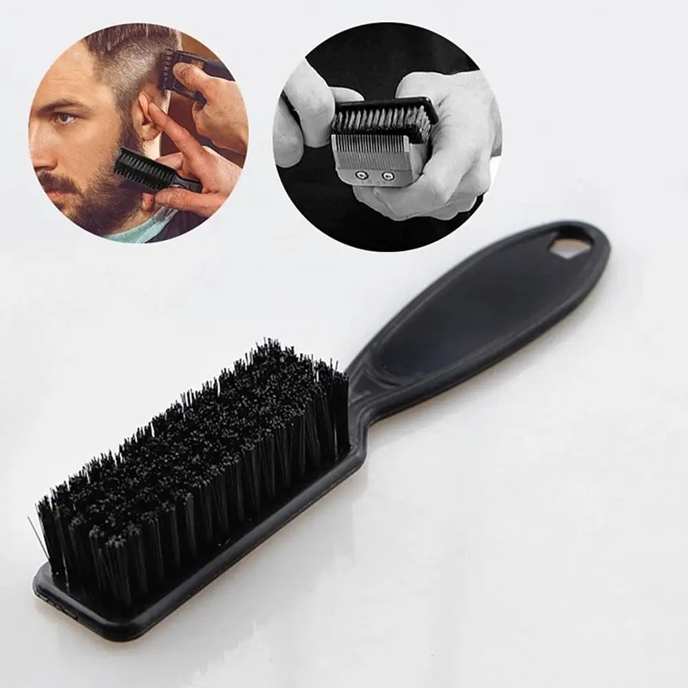 New Transparent Nail Art Brush Remove Dust Plastic Handle Men Hair Comb Cleaner Tool Cleaning Brush Nail Tool