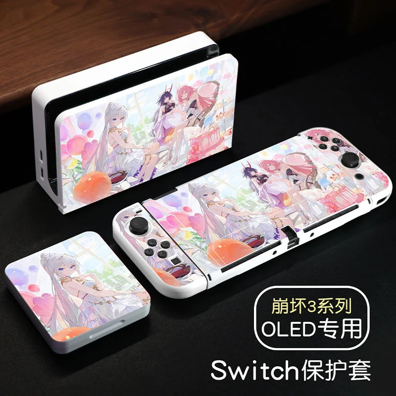 Honkai Impact 3rd Switch Shell Elysia Funda Switch OLED Case Switch Storage Bag Switch Gamecard Case For Switch Cover Accessorie