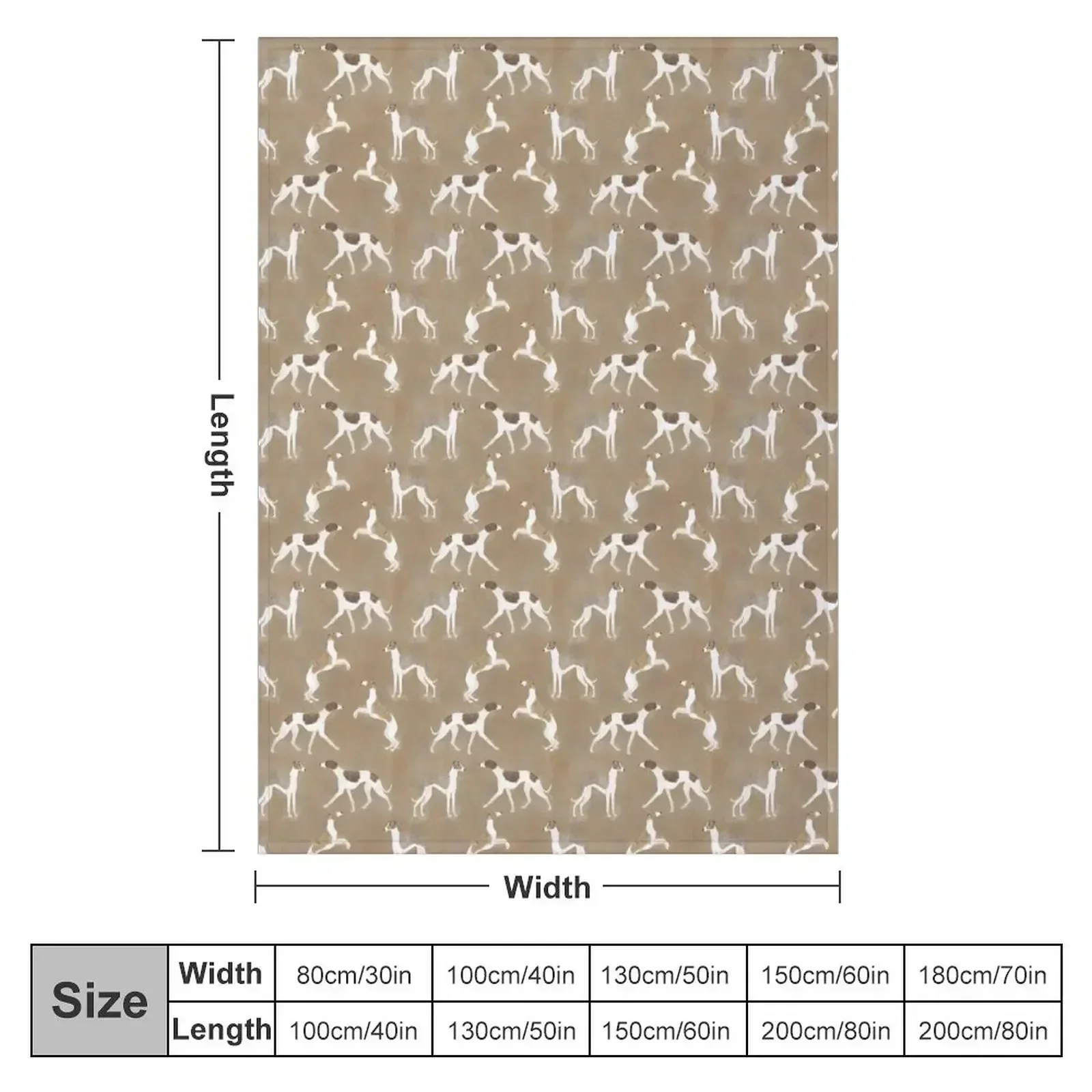 New Happy Whippets Throw Blanket couch cozy soft plush fuzzy picnic outdoor blanket