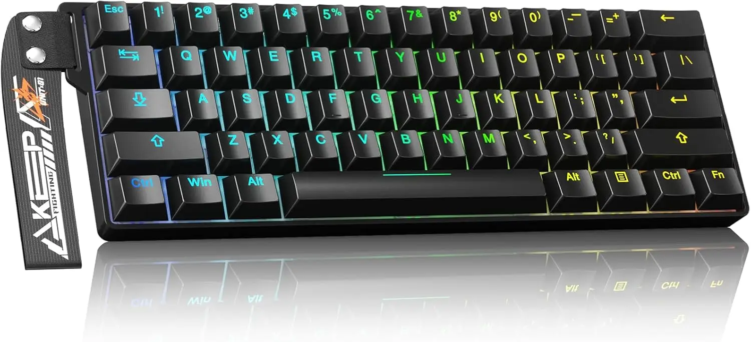 

EK60 HE Rapid Trigger Gaming Keyboard, Hall Effect Magnetic Switch, 8000Hz Polling, RGB Backlit, 60% Compact, Hot Swappable