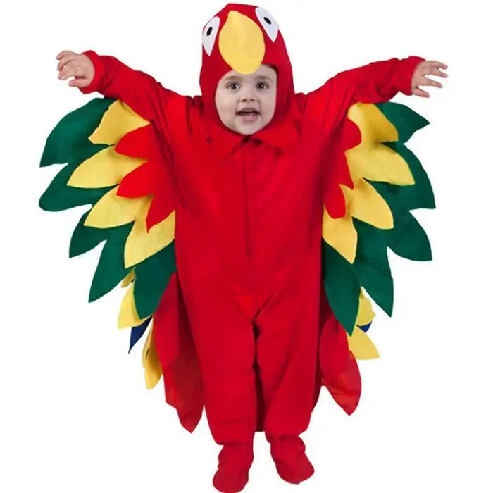 loween Cisas Baby Children's Animal Costume COS Parrot School Activi Bird Dr up Performance Clothes