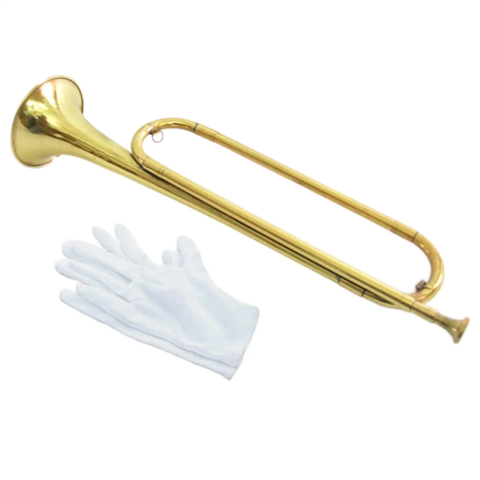 Antique Style BB Bugle Portable Musical Instrument Brass Blowing Cavalry for Beginners,Musical Instrument Accessories