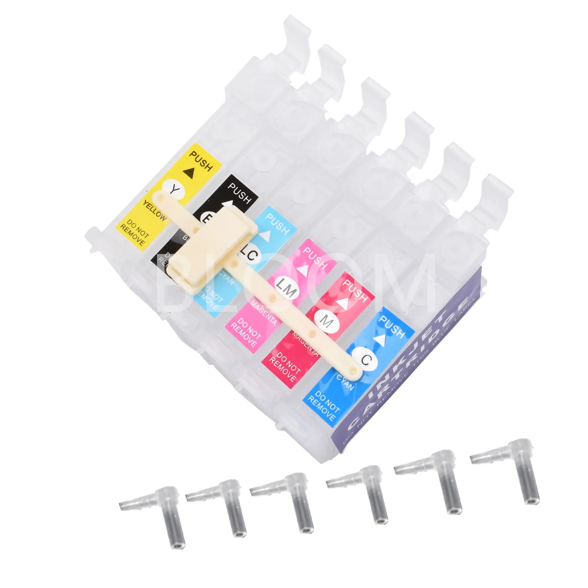 6pcs Empty CISS ink Cartridges for EPSON R1390 R1400 R1410 R260 R265 R270 R360 R380 R390 1390 1400 1410 1500 1500W 1430