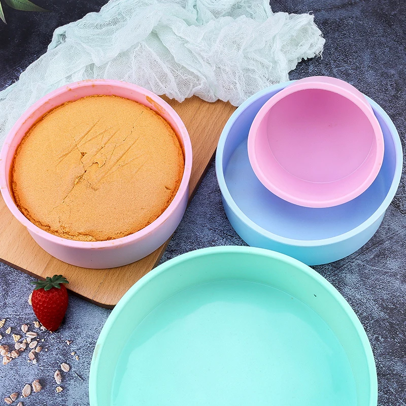 FAIS DU Round Silicone Mold Nonstick Baking Pan Layer Cake Mousse Fondant Cylinder Mould For Pastry Bakeware Kitchen Accessories