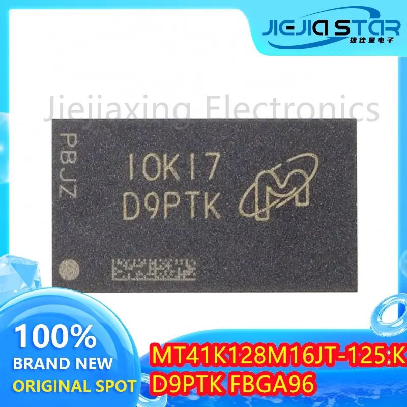 Memory Chip, MT41K128M16JT-125:K, D9PTK, 100% Brand New, Original, FBGA-96, 2GB, DDR3L, SDRAMN, 3Pcs, Free Shipping