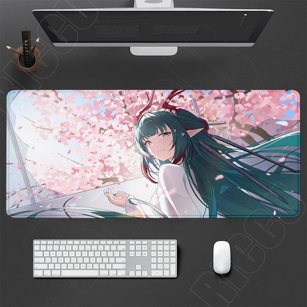 Neues Arknights Endfield Zhuang Fangyi HD-Mauspad XXL, großes, süßes Anime-Tastaturpad für Gamer, Kawaii-Girl-Gaming-Schreibtischunterlage zum Schutz des Teppichs – Detail 23