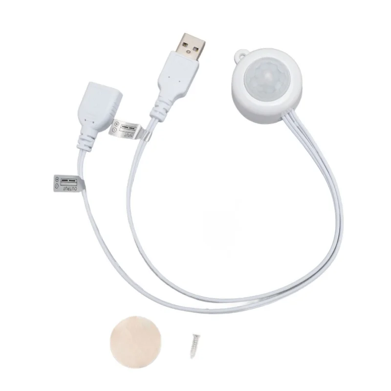 

Датчик движения PIR с USB-интерфейсом, подключение Plug and Play, контроллер инфракрасного датчика DC5V-24V для управления освещением