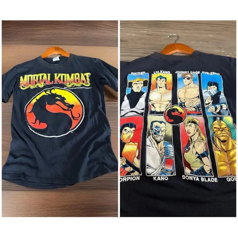 SALE - Vintage 1992 Mortal Kombat T-Shirt reprint Gift Fan Shirt Full Size S-3XL