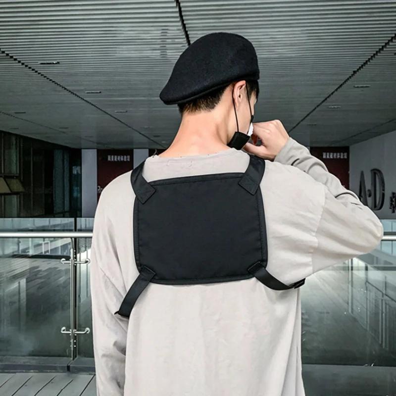 Lightweight Running Vest Backpack Outdoor Cycling Bag Men Hiking Marathon Chest Rig Bags Storage Pocket Unisex Sports Chest Pack
