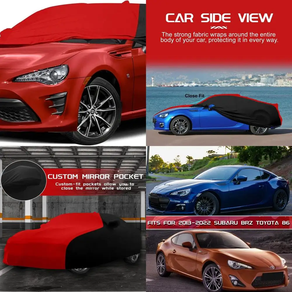 

Custom-Fit Stretch Satin Indoor Car Cover for 2013-2025 Subaru BRZ/Toyota 86, Dust Protection for Garages and Shows