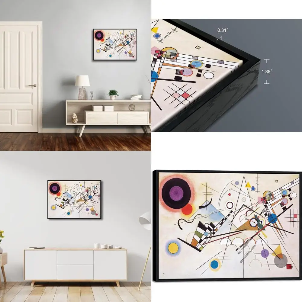 

Wassily Kandinsky's Composition VIII - Abstract Art Canvas Print for Home Decor and Living Room Wall Art