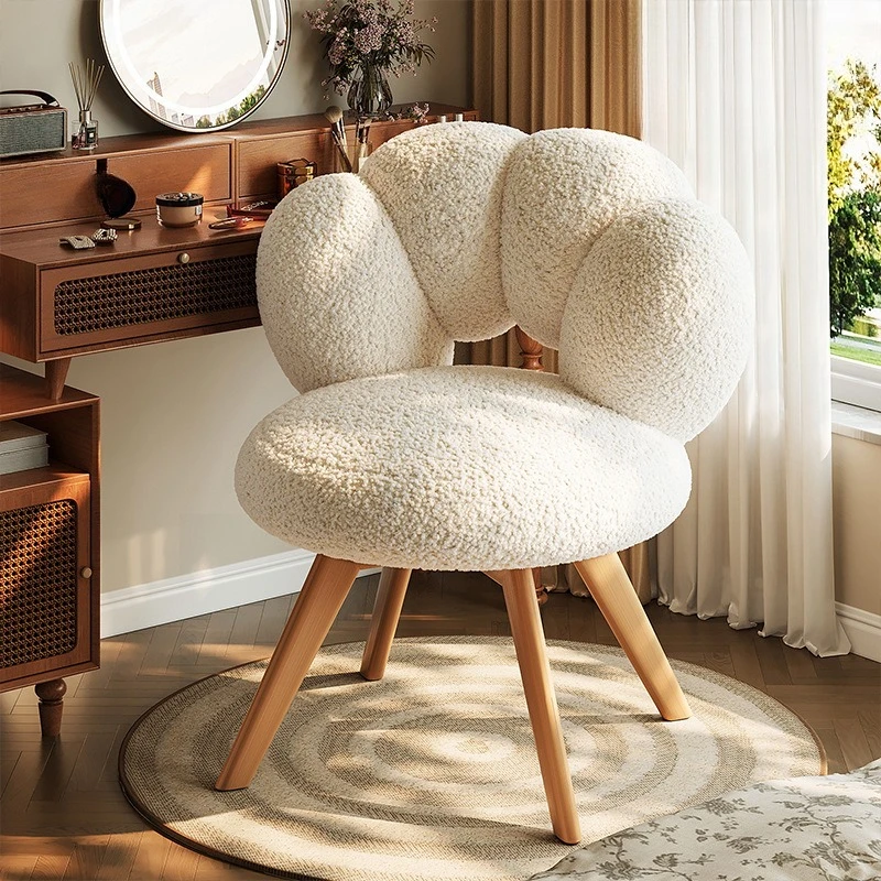 Dressing stool household girls bedroom makeup chair computer chair can be turned nail stool makeup