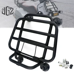 Motorcycle Stainless Steel Aluminum Front Luggage Bag Rack Bracket Support Holder Chrome Black for VESPA GTS 300 Accessories