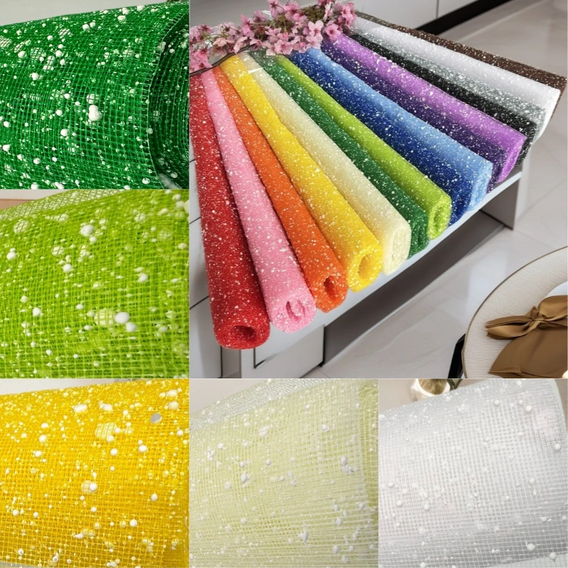 50cm * 3,5 m copo de nieve hilo papel para envolver ramo embalaje boda decoración para fiesta de cumpleaños suministros de floristería embalaje de regalo