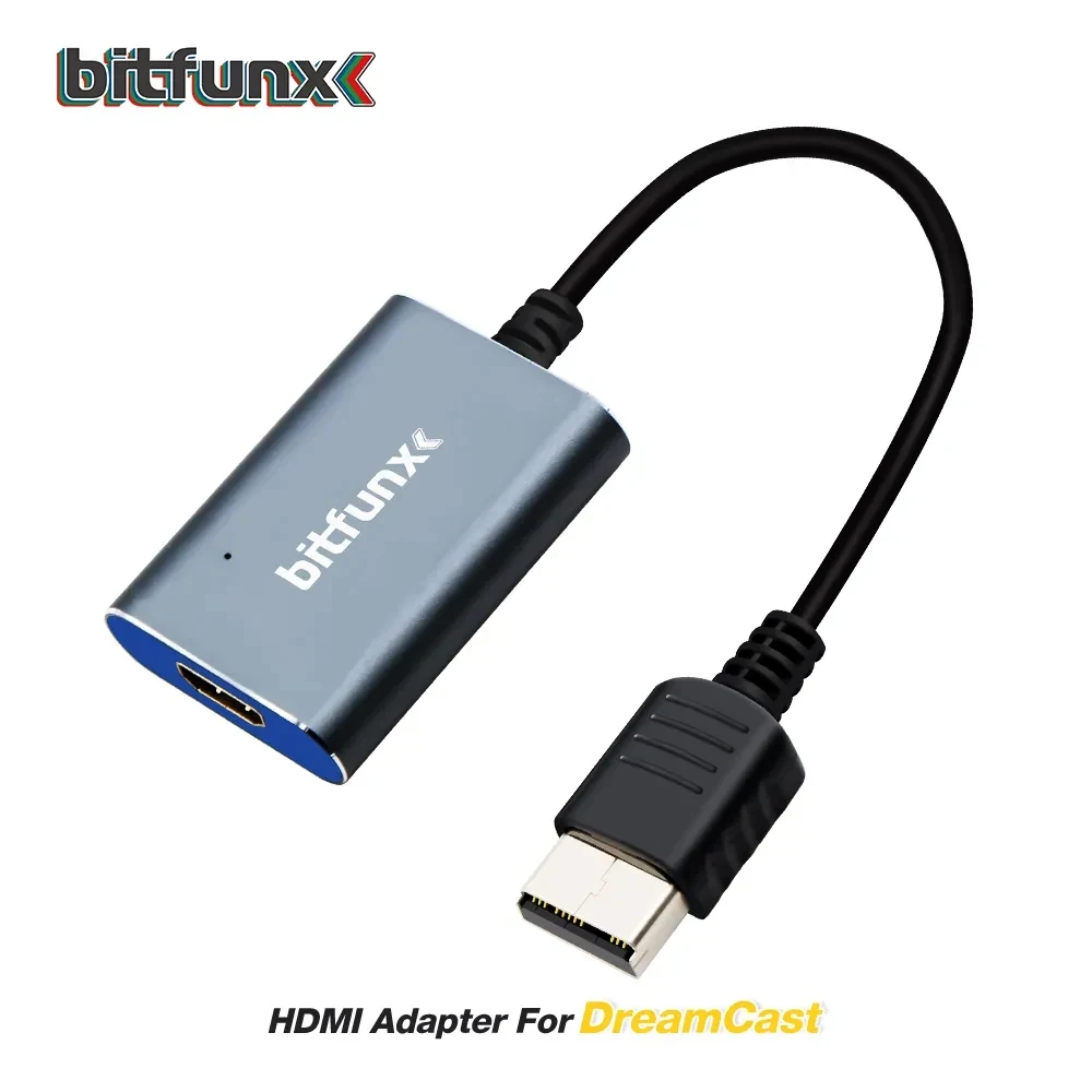 

Адаптер BitFunx HDMI для видеоигр SEGA Dreamcast, игровая консоль с поддержкой режимов отображения, NTSC 480i/480p, PAL 576i