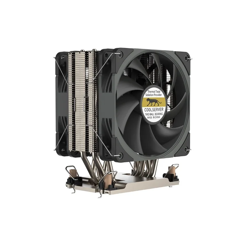 

Suitable for 4U Height LGA4189 Server Radiator 6 Heat Pipe 12 Cm Dual Fan