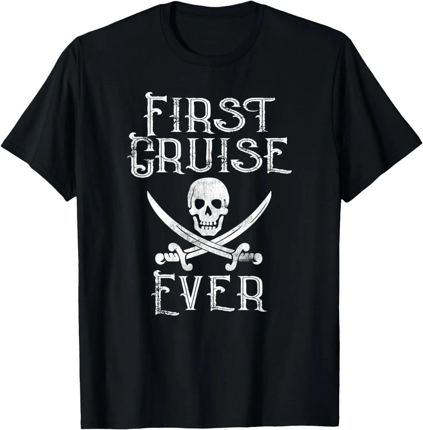 

First Cruise Ever Pirate T-Shirt Boating Vacation Tee