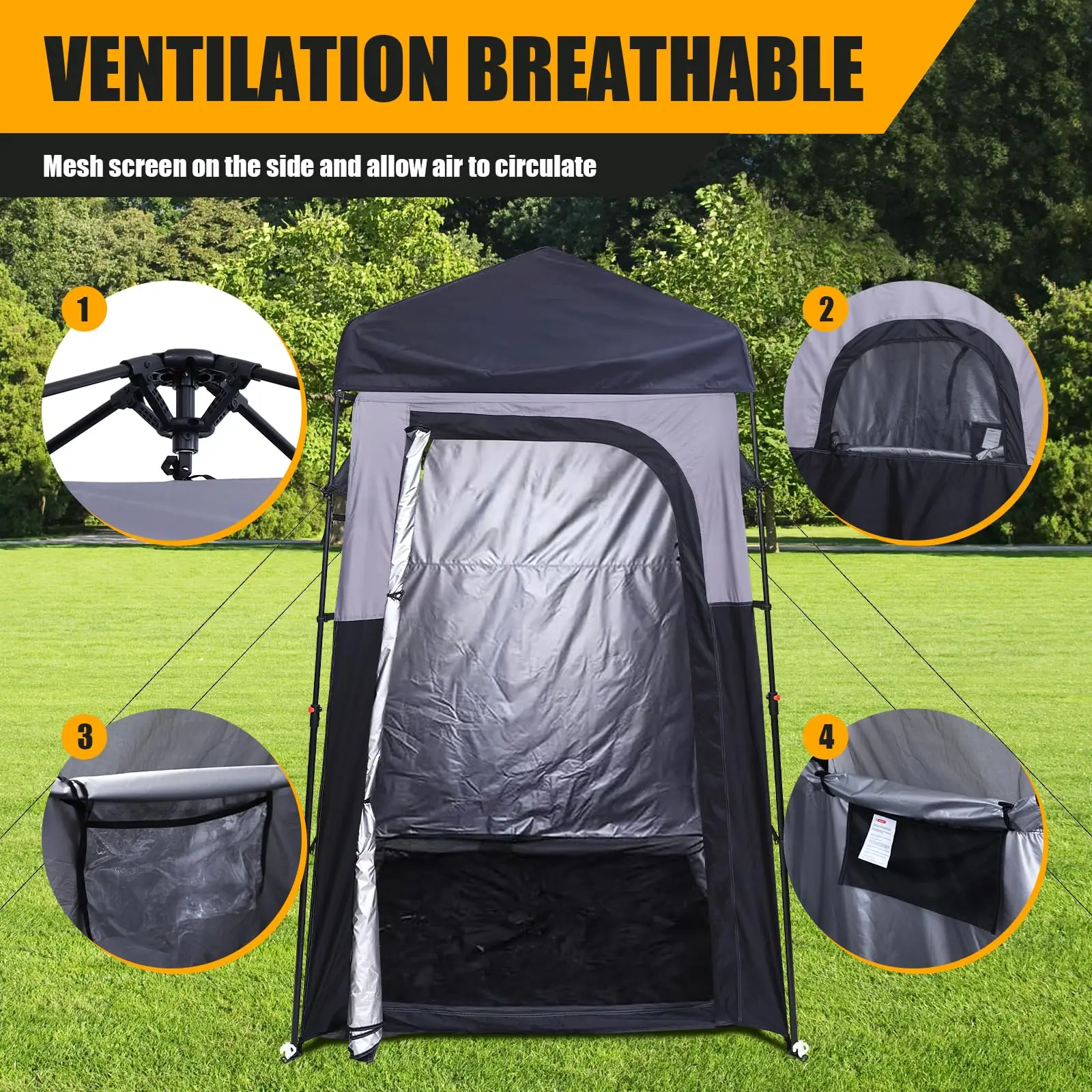 Camping Shower Tent, Outdoor Shower Enclosure, Camping Shower, Outdoor Bathroom, Up Changing Tent, Oversize