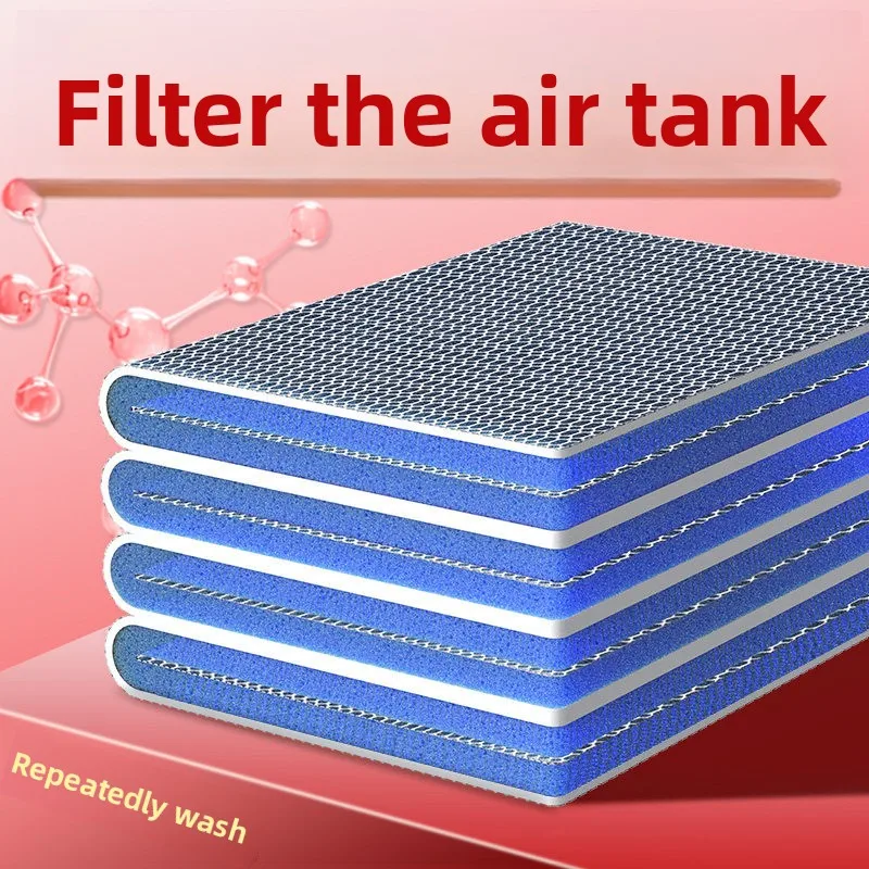 8D Aquarium Filter Pad, Cashmere-Style Fleece & Magic Carpet with Activated Carbon, Multi-Layer Anti-Clog Quiet Bio Media