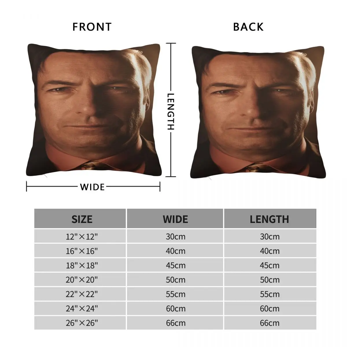 Saul Goodman Bob Odenkirk Square Pillowcase Polyester Linen Velvet Pattern Zip Decor Pillow Case Home Cushion Case Wholesale