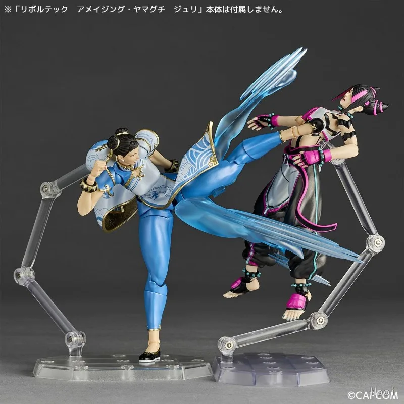 KAIYODO Original Revoltech Street Fighter 6 Series Chun-Li Anime Action Figure Model Toys Movable Model Ornaments Gifts Fo Boys
