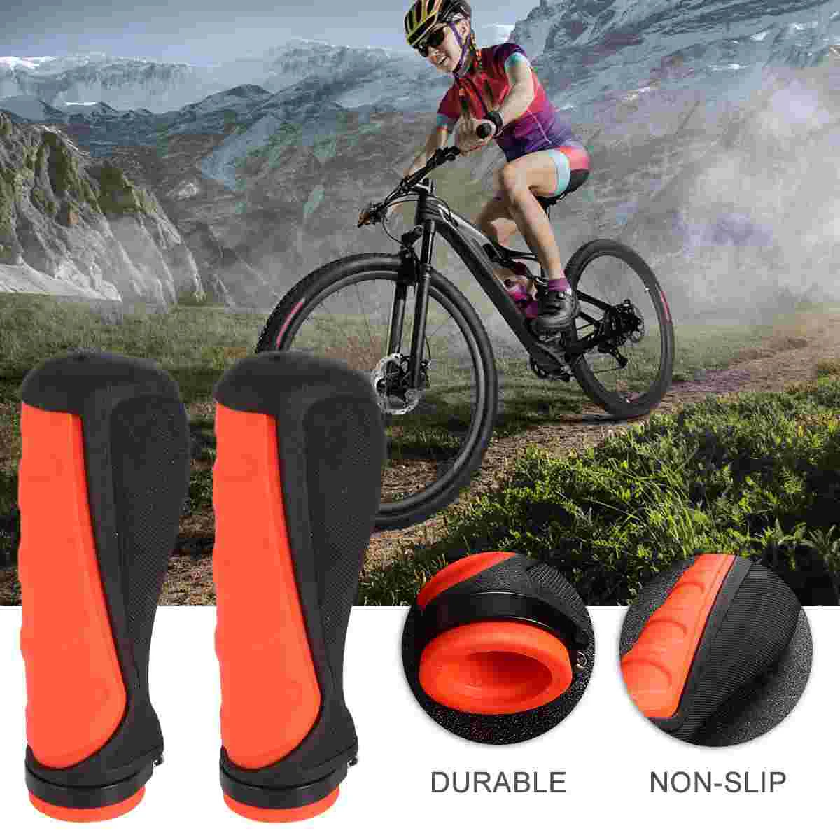 2 Pcs Human Body Handlebar Cover Bars for Bicycles Scooter Grips Covers Cycling