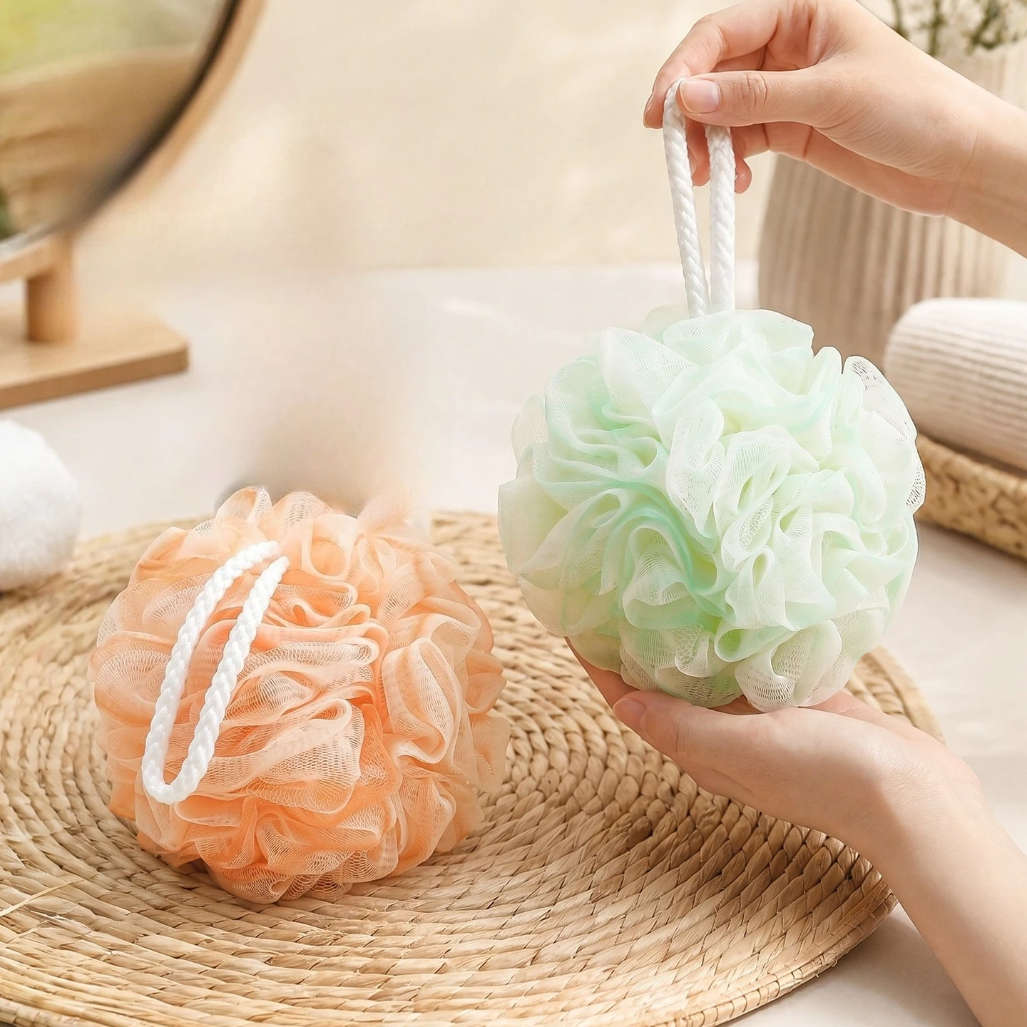 Bath Capsule Bubble Bathroom Universal Bath Supplies Bath Flower Scrub Bath Ball Back Scrub Flower Pomp Tip Tool